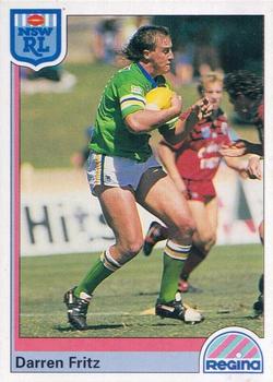1992 Regina NSW Rugby League #148 Darren Fritz Front